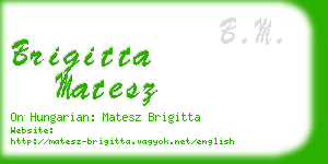 brigitta matesz business card